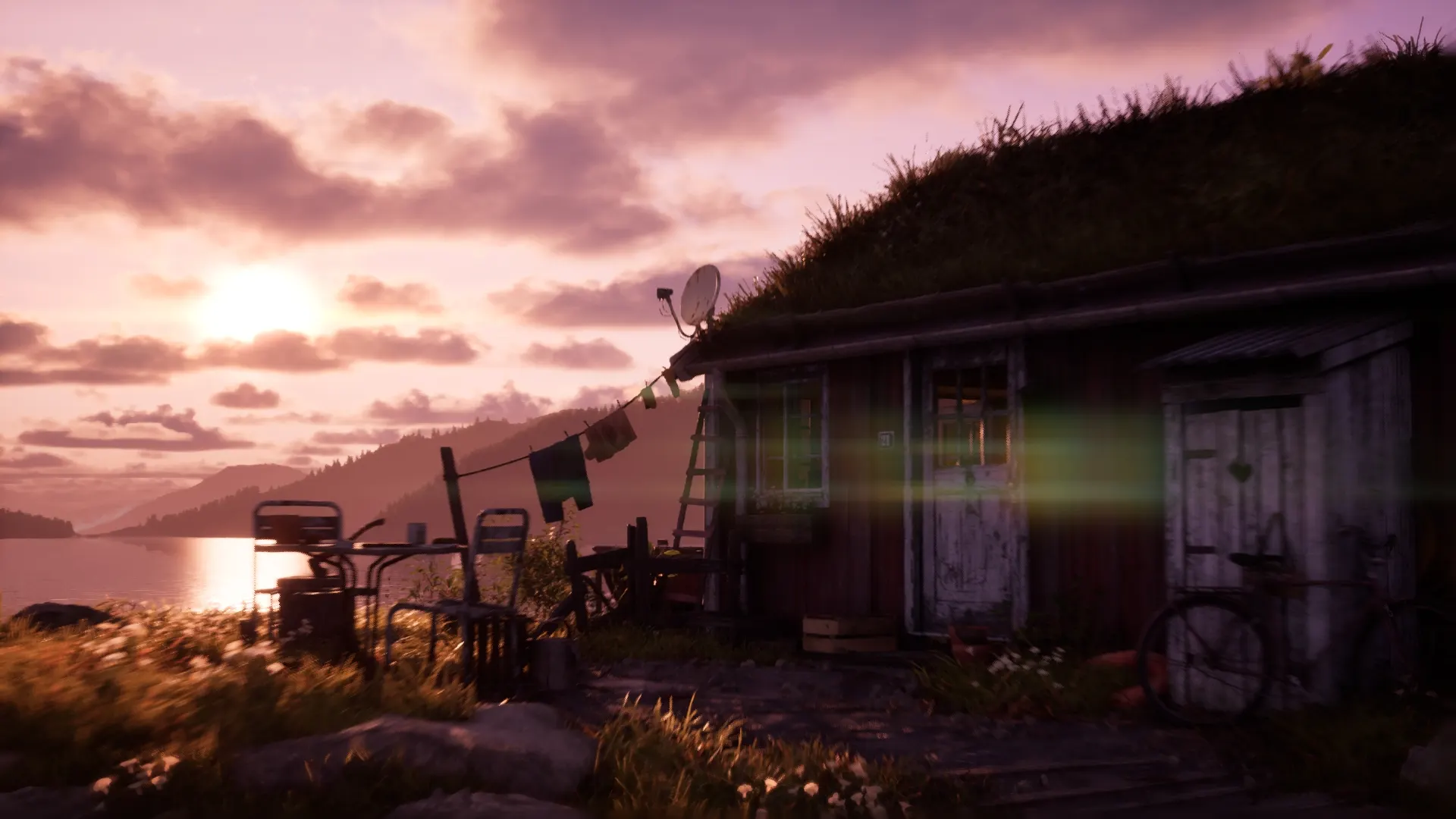 Dusk Pavilion Arrival